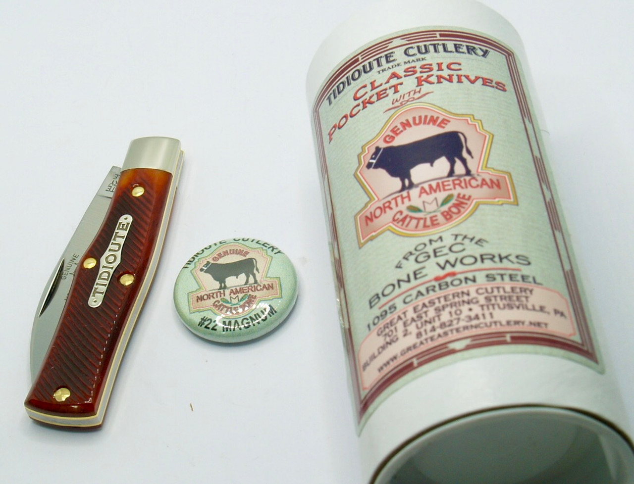 GEC Tidioute Cutlery 220124 22 Magnum Burnt Orange Sawcut
