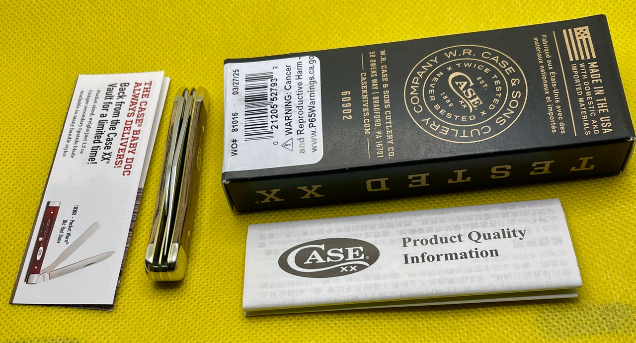 CASE XX KNIFE MADE USA 2025 KENTUCKY BOURBON BARREL OAK