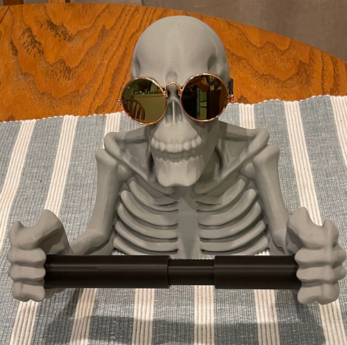 3d Printed Skeleton Toilet Paper Holder 3d Printed Skeleton Toilet Paper Holder