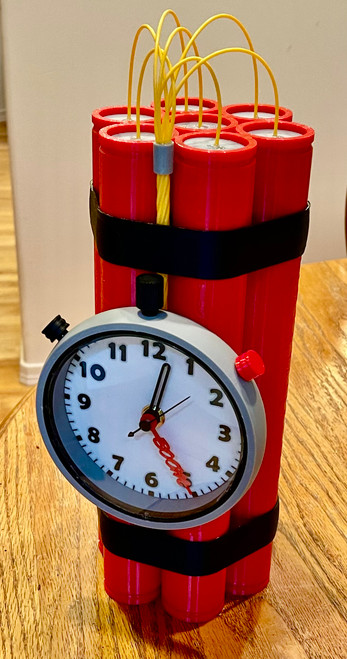 Boom Clock 3d Printed Time Boom Clock.
