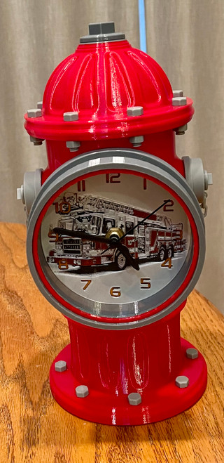 3d Printed Fire Hydrant Clock.