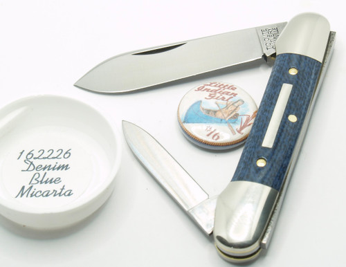 Great Eastern Tidioute Little Indian Girl Canoe Denim Blue Micarta 162226