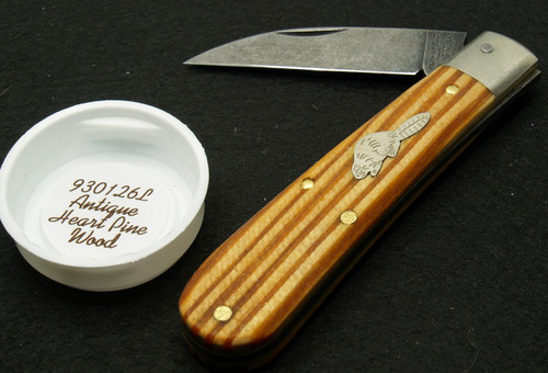 Great Eastern Cutlery Farm & Field Wood Chipper Antique Heart Pine Wood 930126L   1