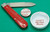 Great Eastern Tidioute Boys Badge Knife Red Linen Micarta 152125STL