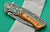 Spring Assisted Flipper Knife Decorative Handle Liner Lock