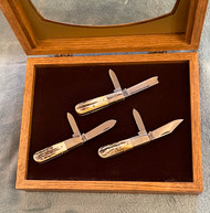 1982 Case XX Barlow Stag Handle Set  8 Dot With Display Case