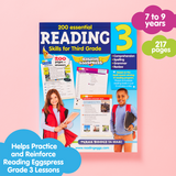 Third Grade Reading & Math Essential Skills Bundle – 2 Full-Color Workbooks