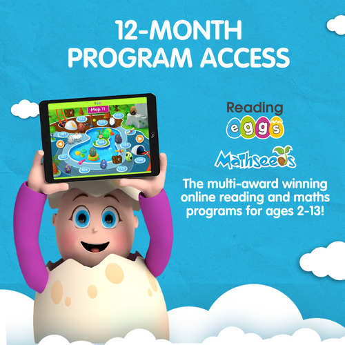 12-month Program Access to Reading Eggs and Mathseeds 12-month Program Access to Reading Eggs and Mathseeds