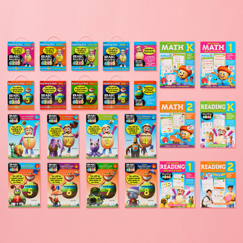 Reading Eggs Ultimate Book Pack Ages 4-7 – Complete reading and math book collection, ESA eligible homeschool bundle