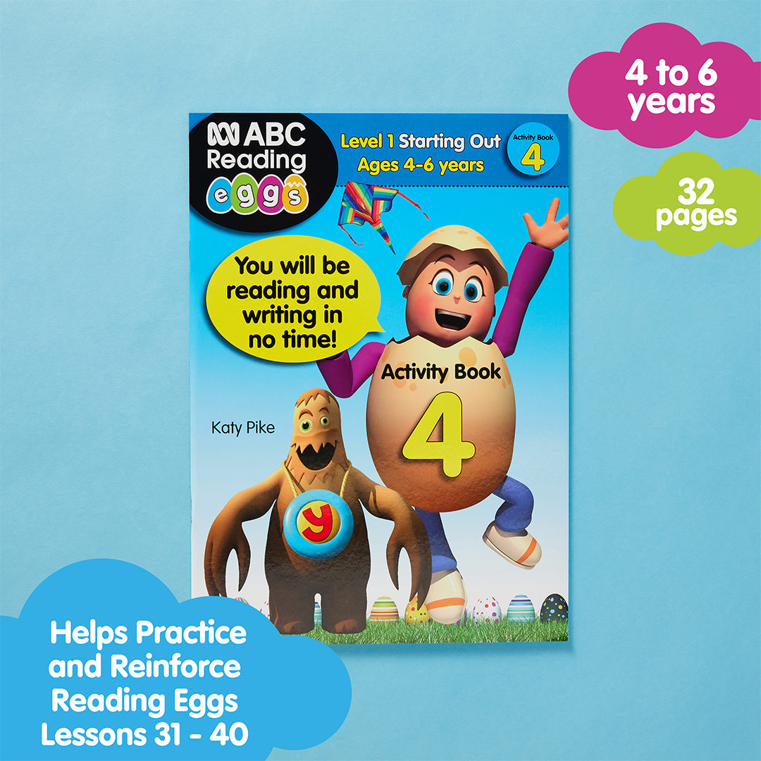 Learn-to-Read Activity Book 4 – Starting Out (Ages 4–6)
