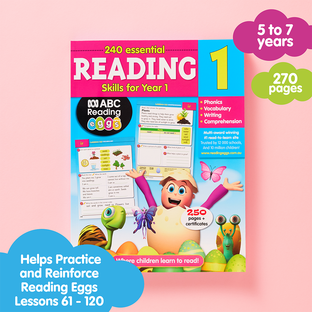 Year 1 Reading Workbook – 240 Essential Reading Skills