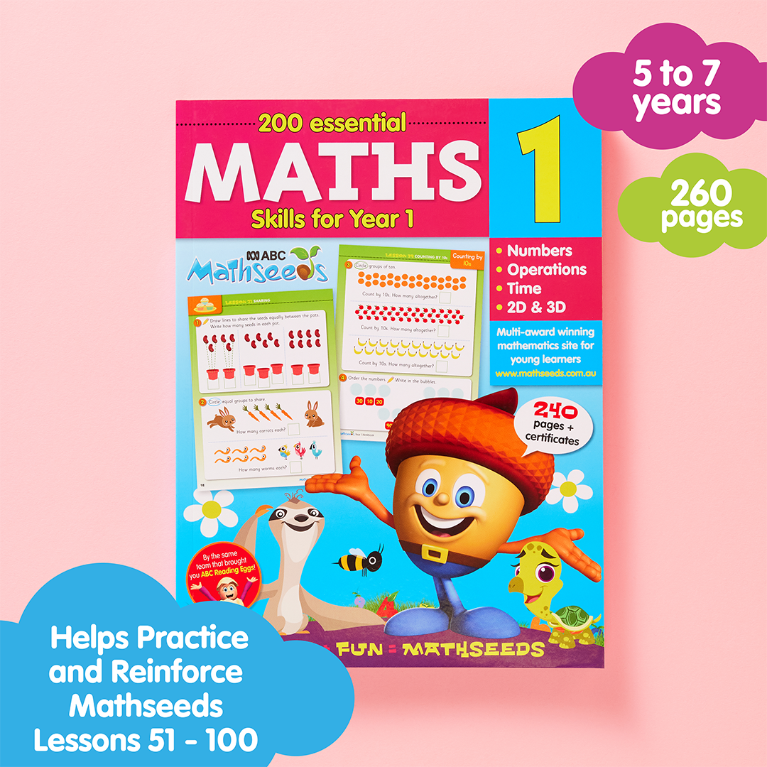 Maths Workbook for Year 1 – 200 Essential Maths Skills