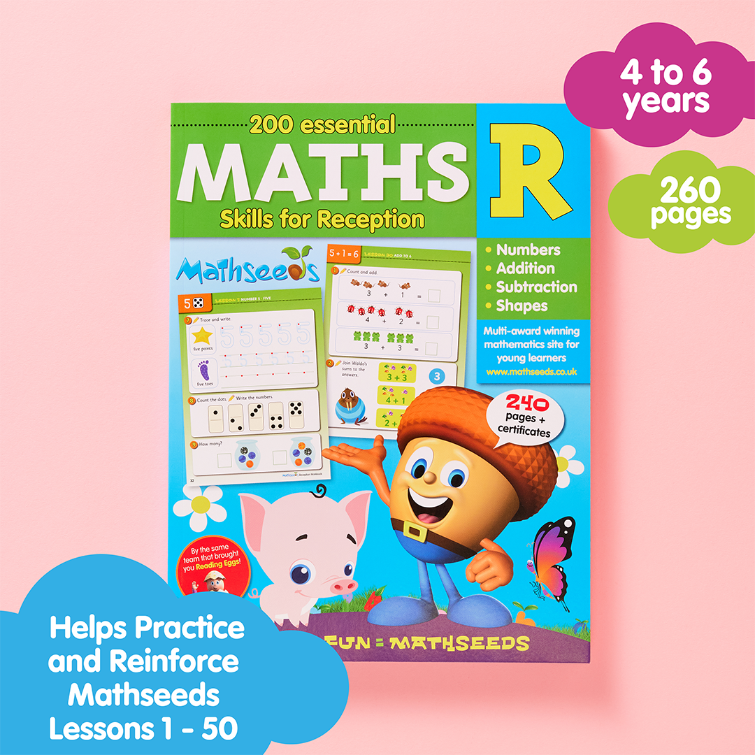 Reception Maths Workbook – 200 Essential Maths Skills