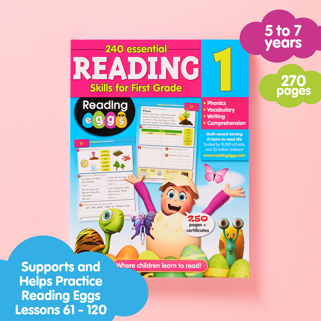 Grade 1 Reading Workbook – 240 Essential Reading Skills