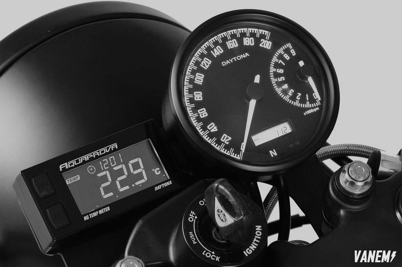 Compteur De Vitesse Daytona Velona – 60x45mm – Noir – Neuf