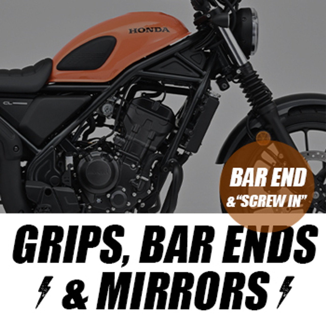 CL500 Grips, Bar ends, Mirrors
