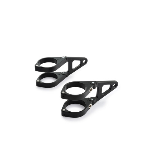 88623, DAYTONA CNC HEADLIGHT BRACKETS, SHORT, 39mm, BLACK