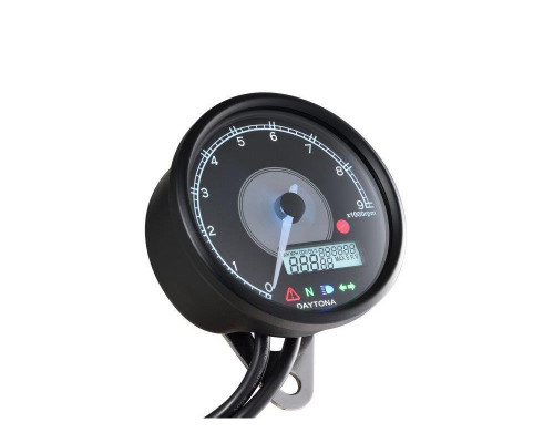 DAYTONA ヴェローナ　80mm 多機能スピードメーター DAYTONA VELONA 80 TACHOMETER, 15000rpm, 87793