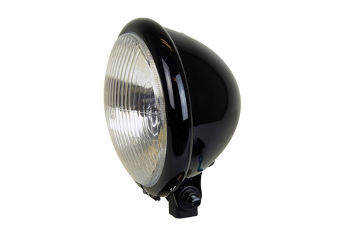 5.75", BATES STYLE HEADLIGHT, GLOSS BLACK, 66-84158 5.75", BATES STYLE HEADLIGHT, GLOSS BLACK, 66-84158