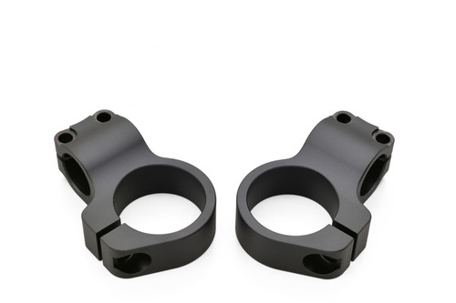 GB350/UNI/W800 MATTE BLACK CNC MACHINED CLIP-ON BAR "CLAMPS", 31469