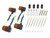 W650 (99~03) “71 STYLE” INDICATOR KIT, BLK/ORANGE, 016091-56