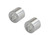 SILVER, MACHINED ALLOY SPACERS, 2PC SET, T= 15mm x 8mm-ID x 16.5mm-OD, 121508 SILVER, MACHINED ALLOY SPACERS, 2PC SET, T= 15mm x 8mm-ID x 16.5mm-OD, 121508