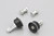 47770, DAYTONA BAR END MIRROR ADAPTERS, UNIVERSAL, BLACK/SILVER, 14-19MM