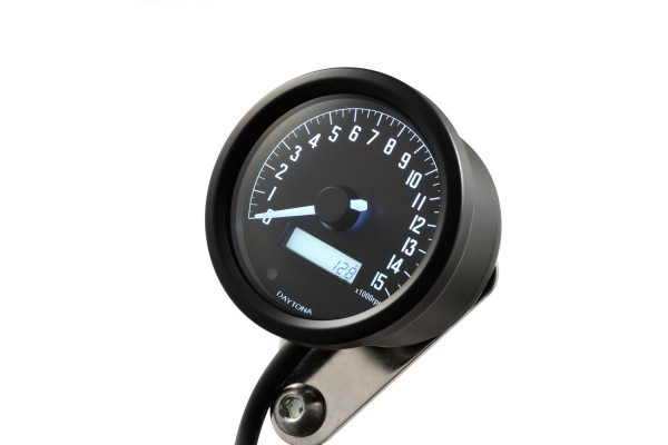 DAYTONA VELONA60, TACHOMETER, 15000rpm, BLACK, 88677
