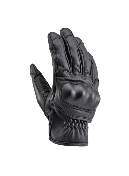 DAYTONA (HENLY BEGINS) HBG-033 COWHIDE GLOVE, BLACK/BLACK, SIZE L - 96131