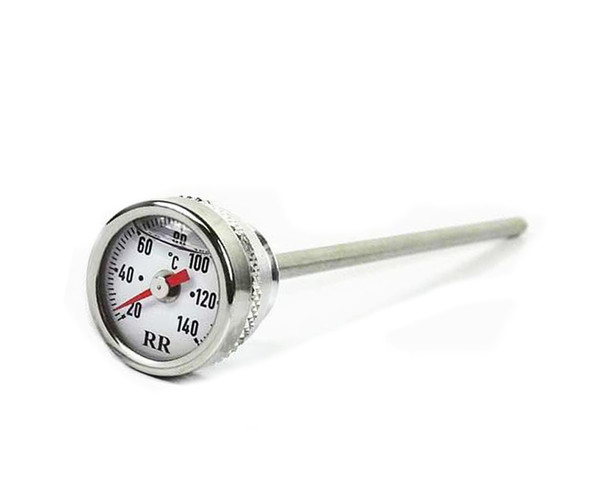 RR BMW R45/R65/R80/R100 OIL TEMP GAUGE, MACHINED ALLOY, WHITE, RR 20