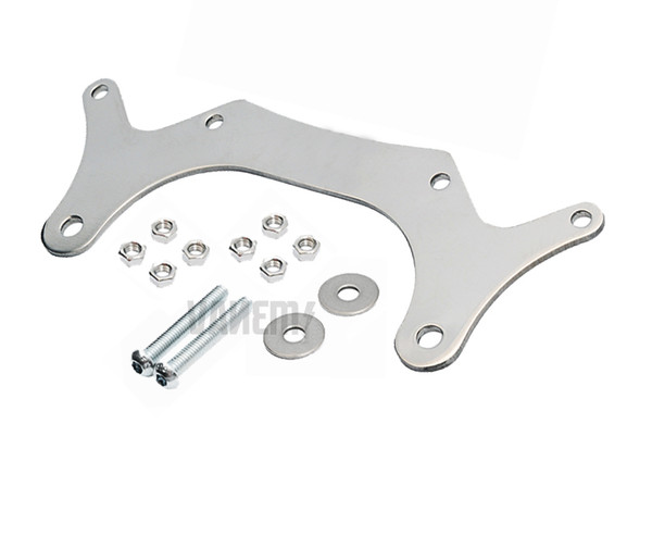 SR400/500 DUAL GAUGE BRACKET, POLISHED, STAINLESS, 45145