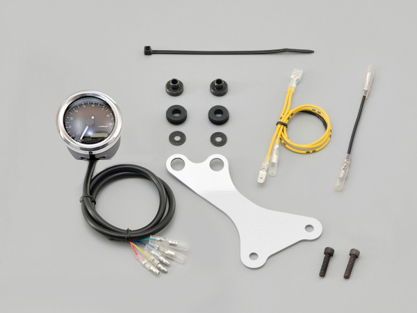 21912-P HONDA GB350 VELONAΦ48 9000RPM TACHO KIT, BLACK/POLISHED RIM