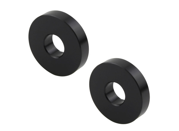 BLACK MACHINED ALLOY SPACERS, POSH 908005-06 BLACK MACHINED ALLOY SPACERS, POSH 908005-06