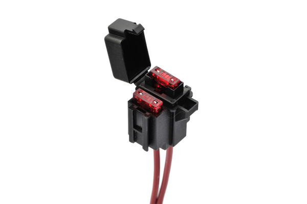 DAYTONA MINI FUSE HOLDER SET, 10A, PRE WIRED HARNESS, 96231