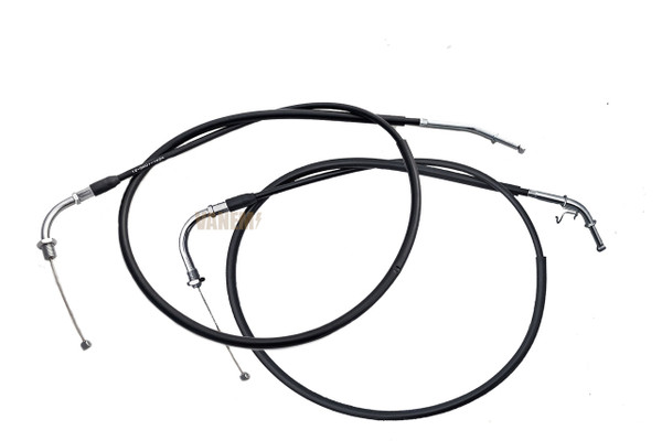 W650 THROTTLE CABLES, +"LOW BAR SPEC", 03041045-AC