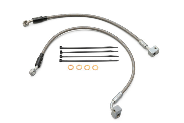 GB350/S HIGH SPEC "SHORT" BRAKE LINE, STAINLESS, DOT, 28189