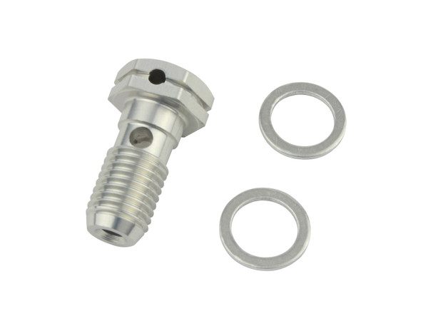 POSH MACHINED ALLOY "BANJO BOLT", SINGLE, M10 X P1.25, P.N, 550017-03