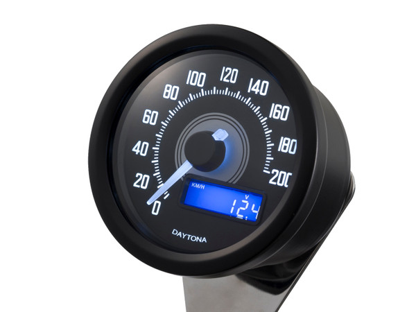 DAYTONA VELONA60 SPEEDOMETER, BLACK 200km/h (mph), 86863