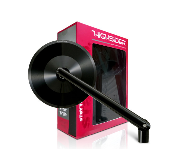 95581, "HIGHSIDER" ROD MIRROR "MONTANA", BLACK