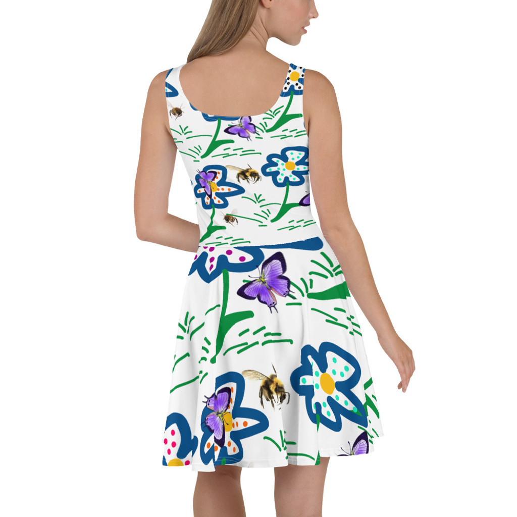 Ann Gertrude "Flower Patch" Skater Dress