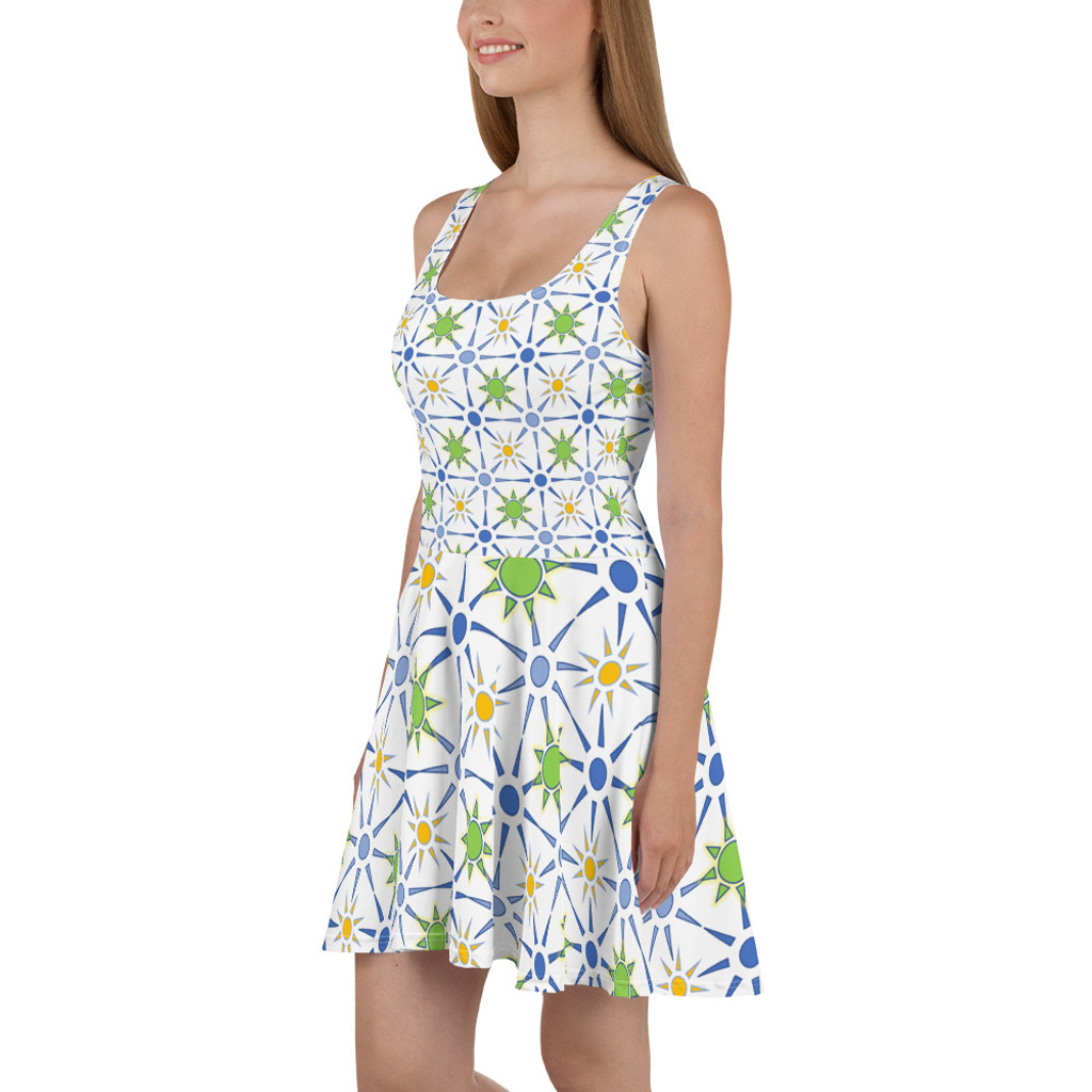 Ann Gertrude "Sun Gallery" Skater Dress