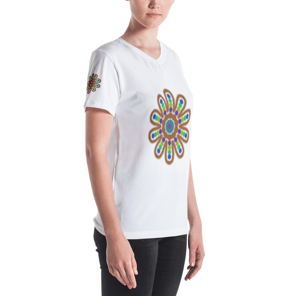 Ann Gertrude Blur No. 7 V-Neck Tee