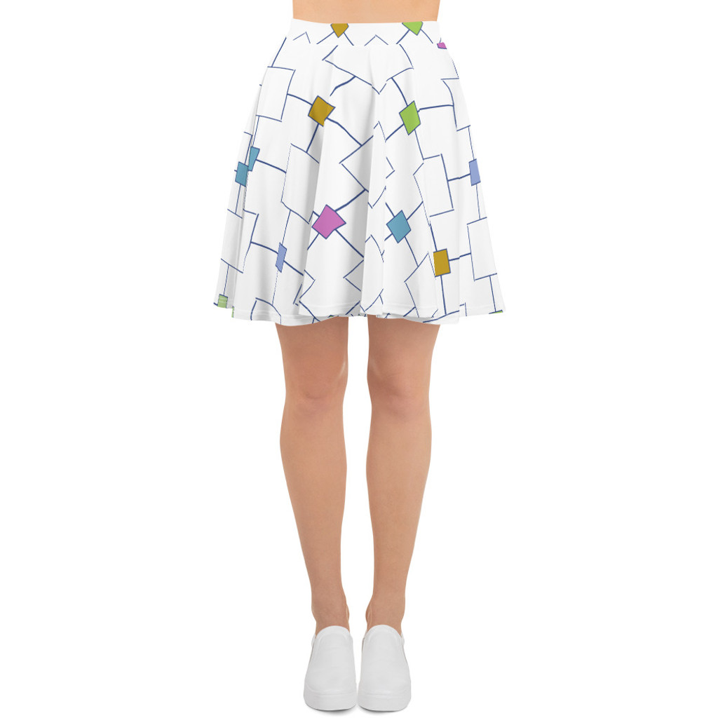 Ann Gertrude "Fishnet" Skater Skirt