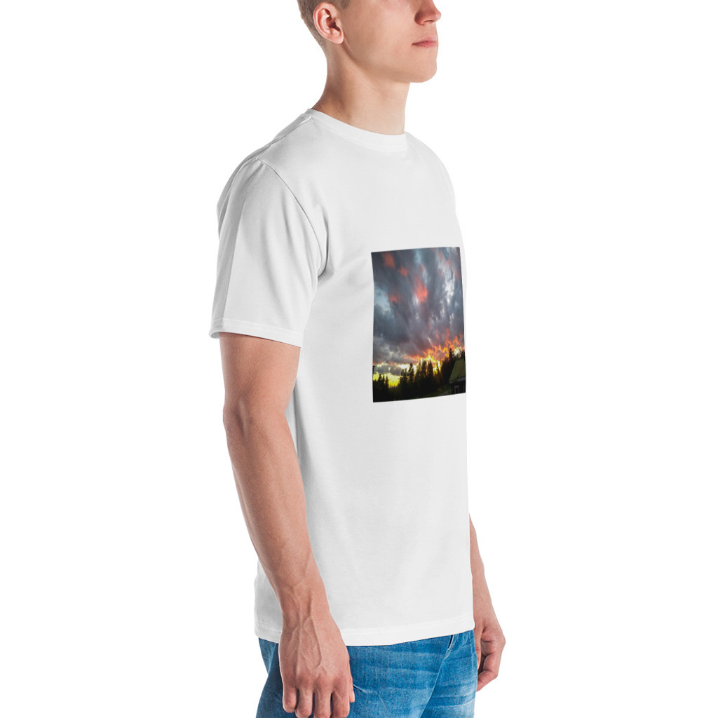 Rusty Bucket Apparel "Sky is the Limit II" Men's Crew Neck Tee - White