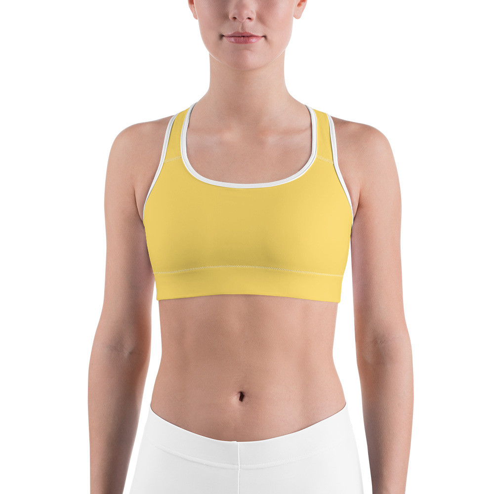 Ann Gertrude Light Mustard Sports Bra