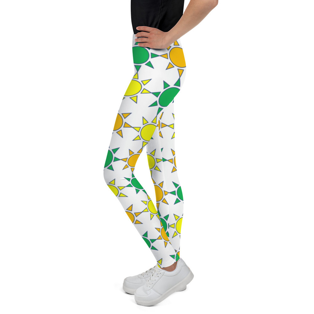Ann Gertrude "Sunny Skies" Girls Youth Legging - Green