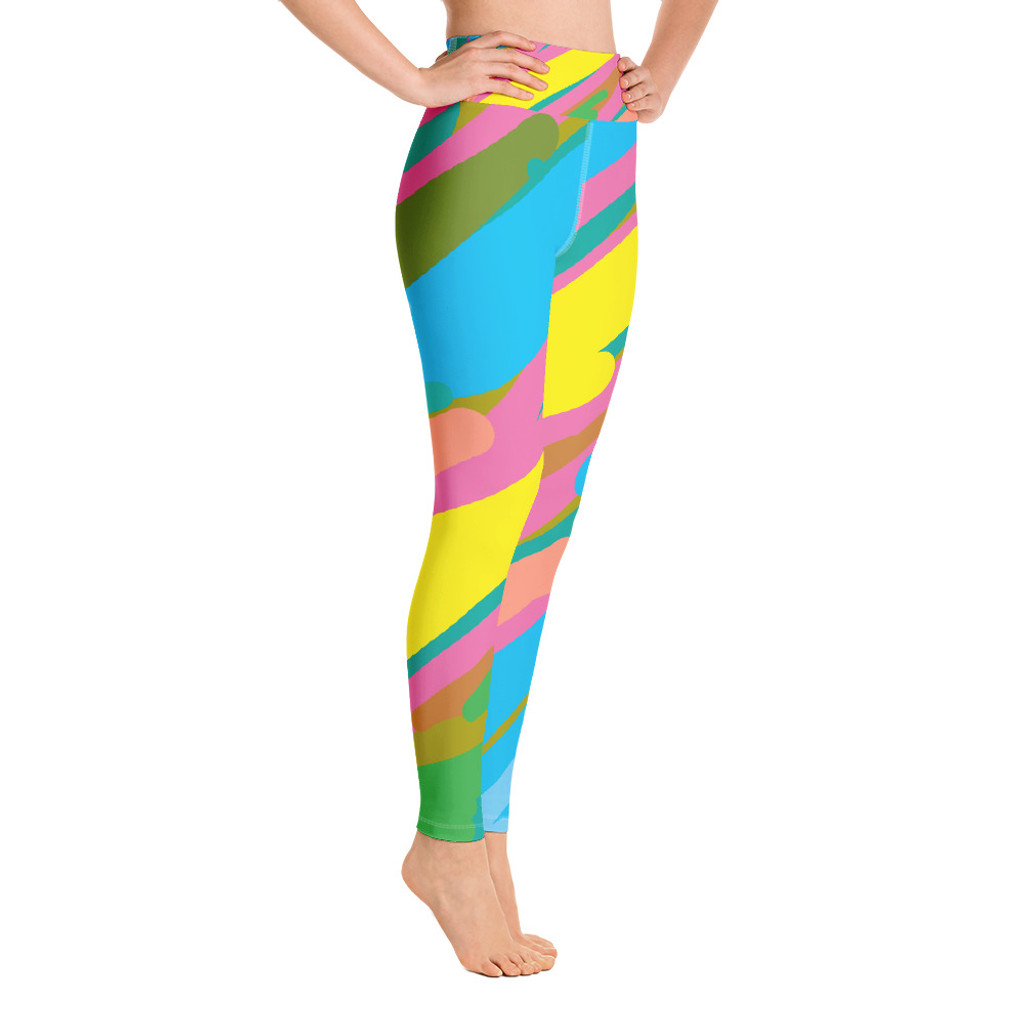 Ann Gertrude Splash Yoga Legging with Pocket