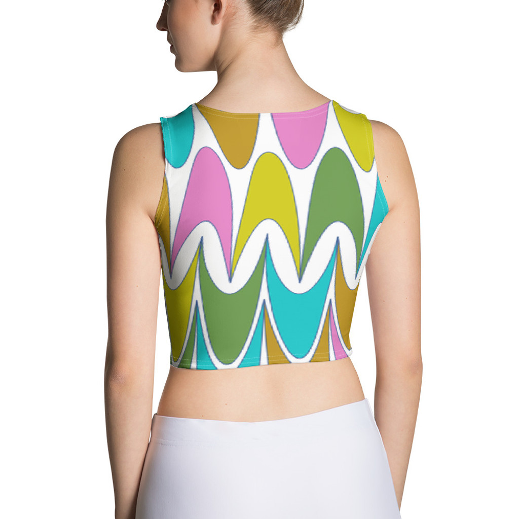 Ann Gertrude "Free Spirit" Sleeveless Crop Top