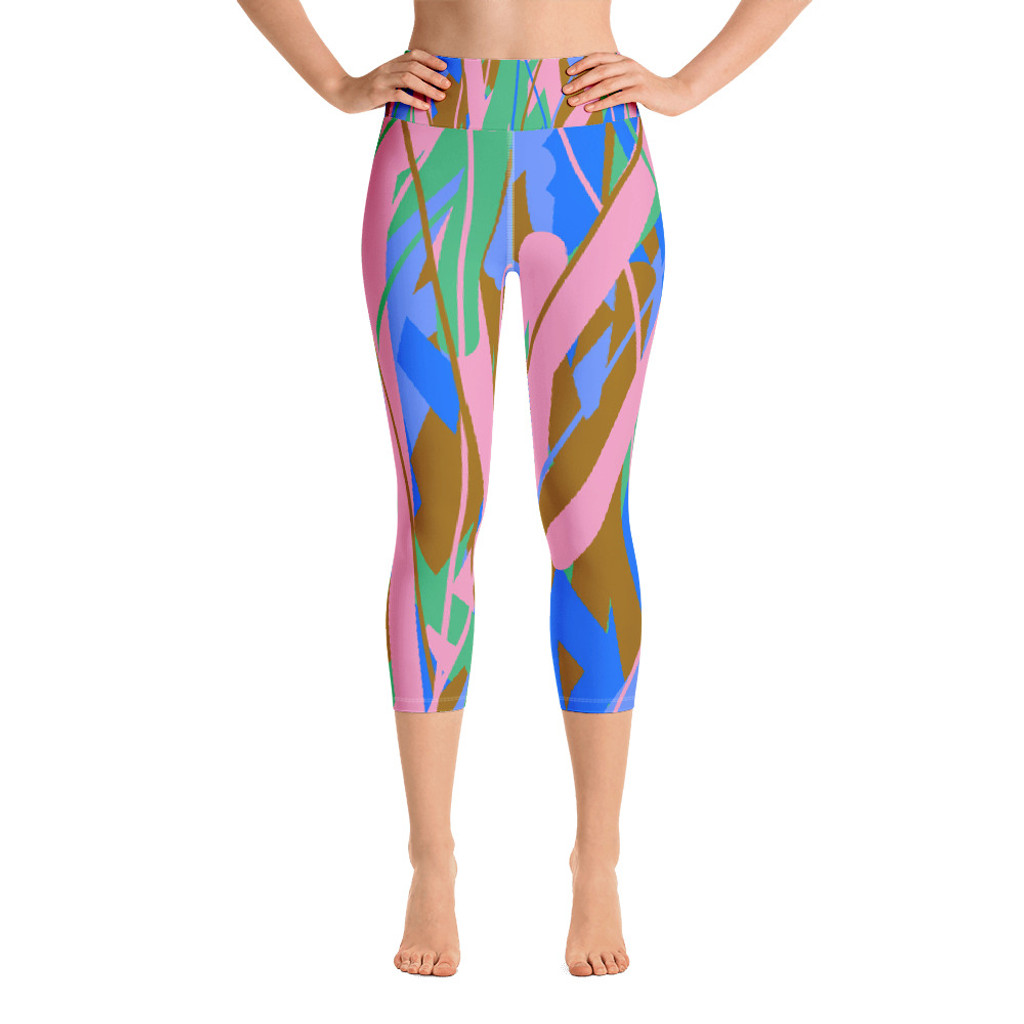 Ann Gertrude "Fields of Passion" Yoga Capri Legging 