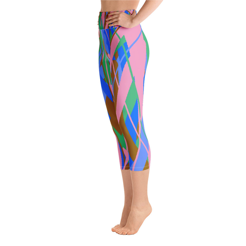 Ann Gertrude "Fields of Passion" Yoga Capri Legging 